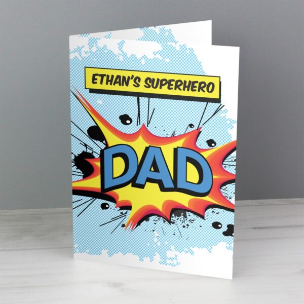 Personalised Super Hero Comic Book Themed Card - Image 6