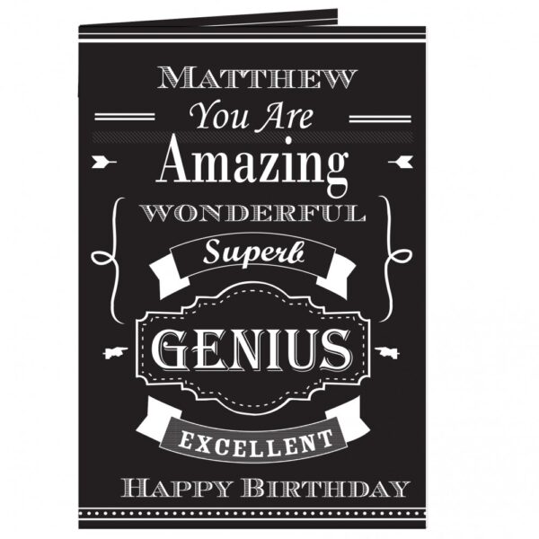 Personalised Vintage Typography Card - Image 2