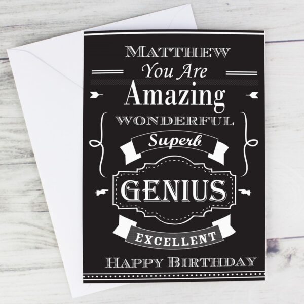 Personalised Vintage Typography Card - Image 4