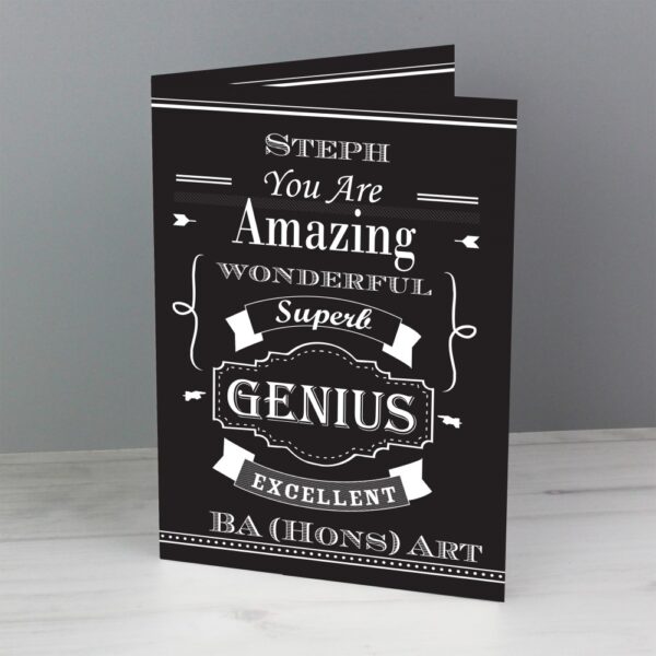Personalised Vintage Typography Card - Image 5