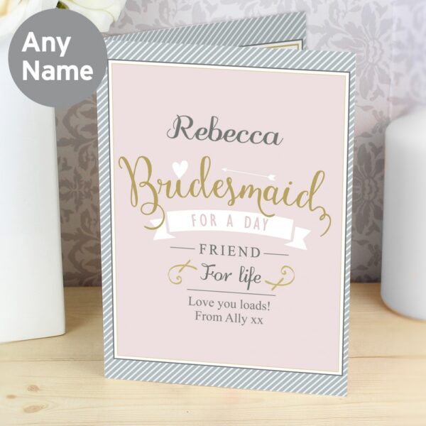 Personalised I Am Glad... Bridesmaid Card - Image 4