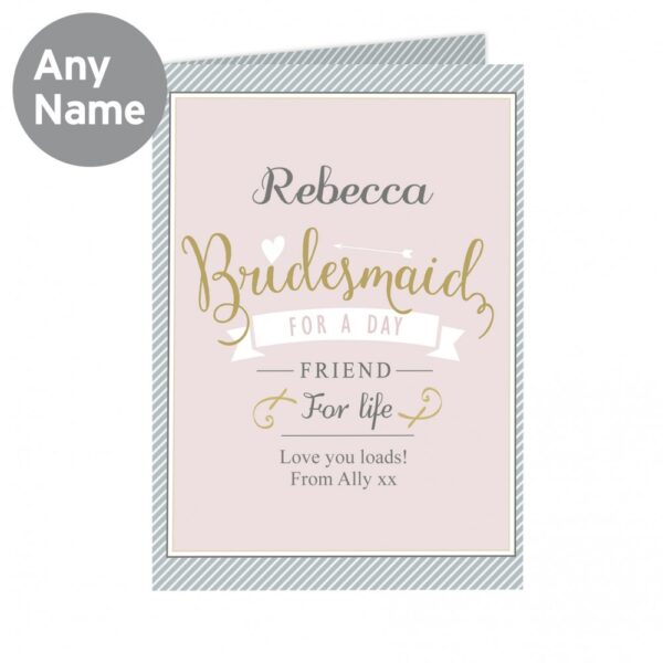 Personalised I Am Glad... Bridesmaid Card - Image 5