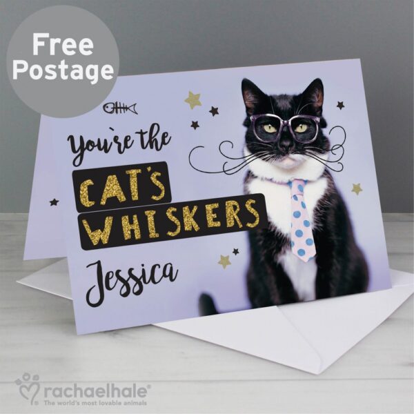 Personalised Rachael Hale Youre the Cats Whiskers Card