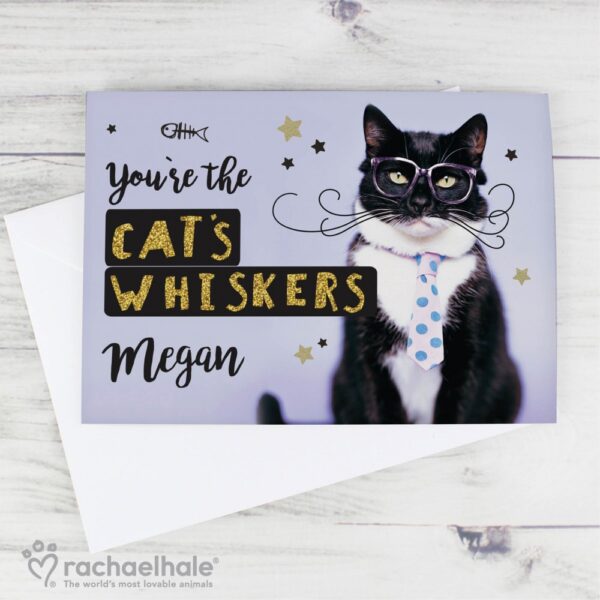 Personalised Rachael Hale Youre the Cats Whiskers Card - Image 4