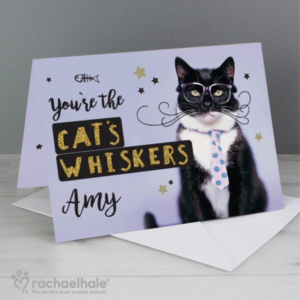 Personalised Rachael Hale Youre the Cats Whiskers Card - Image 5
