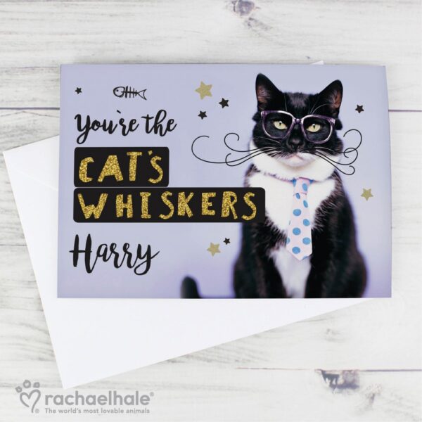 Personalised Rachael Hale Youre the Cats Whiskers Card - Image 6