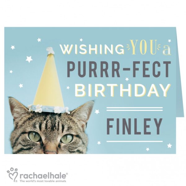 Personalised Rachael Hale Purr-fect Birthday Card - Image 2