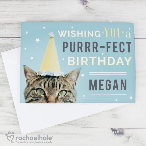 Personalised Rachael Hale Purr-fect Birthday Card - Image 6