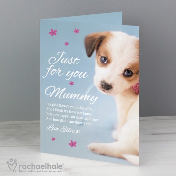 Personalised Rachael Hale 'Just for You' Puppy Card - Image 7
