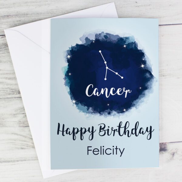 Personalised Cancer Zodiac Star Sign Card (21st June - 22nd July) - Image 5