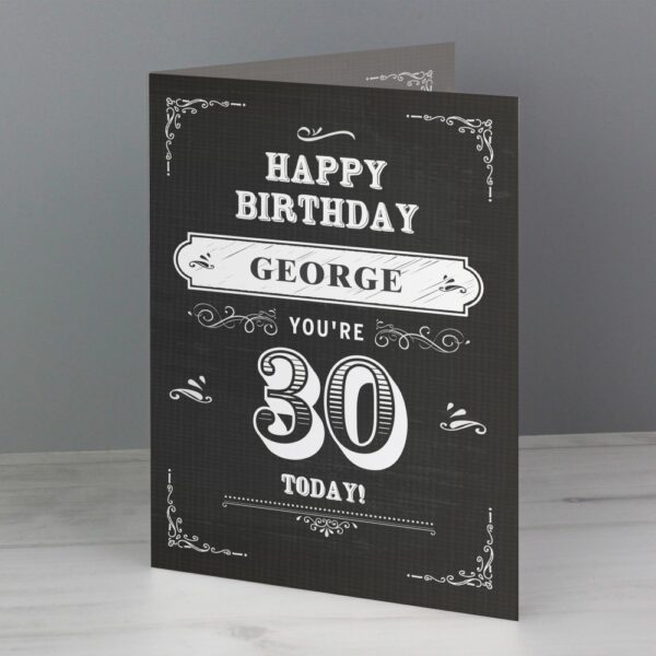 Personalised Vintage Typography Birthday Card - Image 5