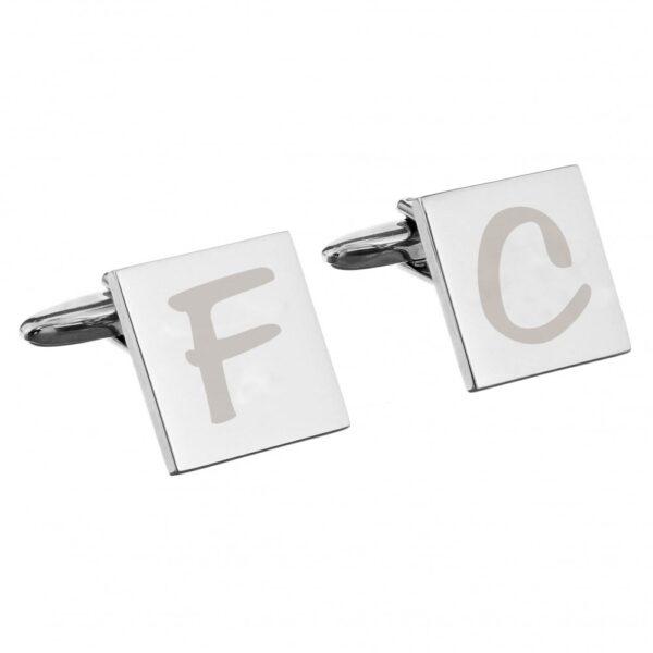 Personalised Initial Square Cufflinks - Image 2