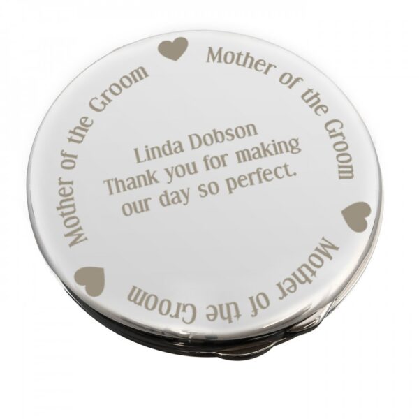 Personalised Mother of the Groom Compact Mirror - Image 2
