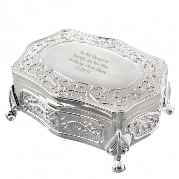 Personalised Any Message Small Antique Trinket Box - Image 2