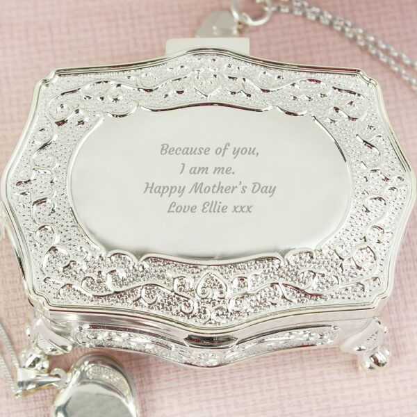 Personalised Any Message Small Antique Trinket Box - Image 3
