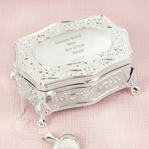 Personalised Any Message Small Antique Trinket Box - Image 5