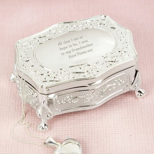 Personalised Any Message Small Antique Trinket Box - Image 6