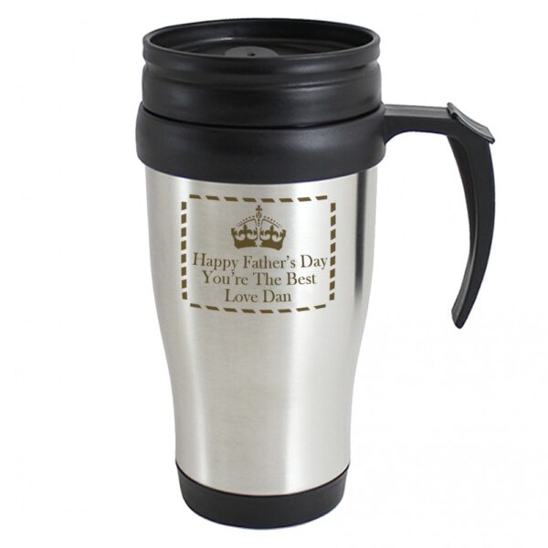 Personalised Crown Travel Mug - Image 2