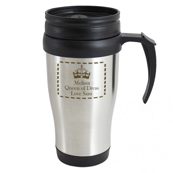 Personalised Crown Travel Mug - Image 3