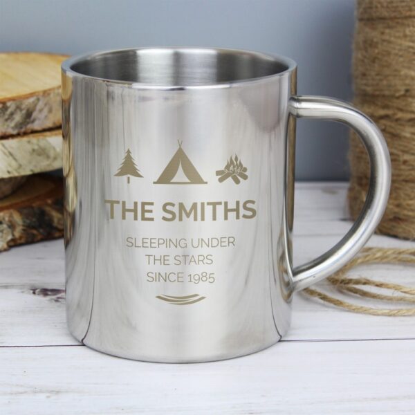 Personalised 'Wilderness Wanderer' Stainless Steel Mug - Image 5