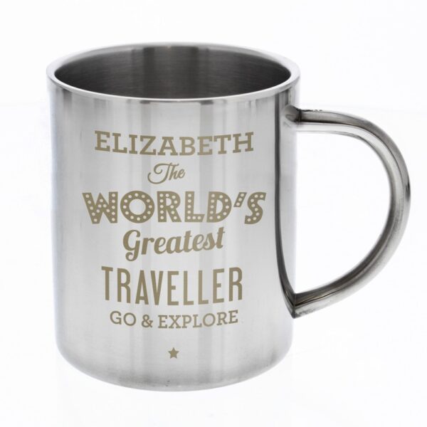 Personalised 'The World's Greatest' Stainless Steel Mug - Image 2