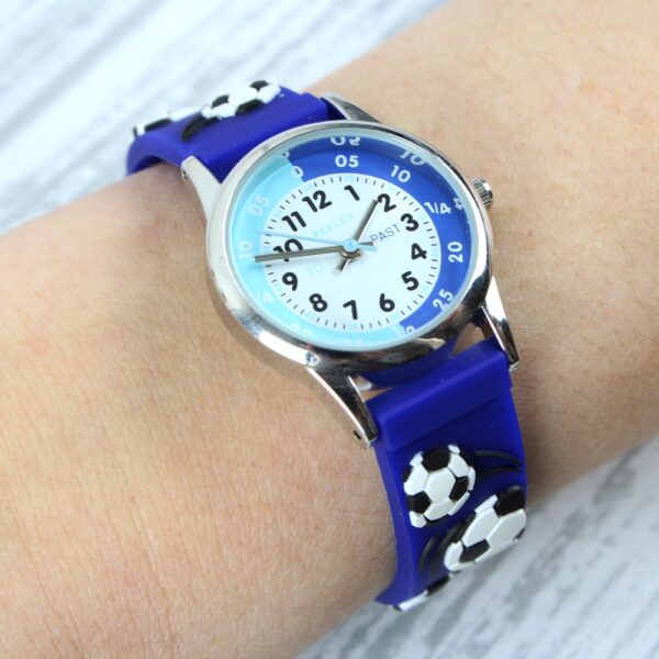 Personalised Kids Blue Time Teacher Watch with Presentation Box - Image 6
