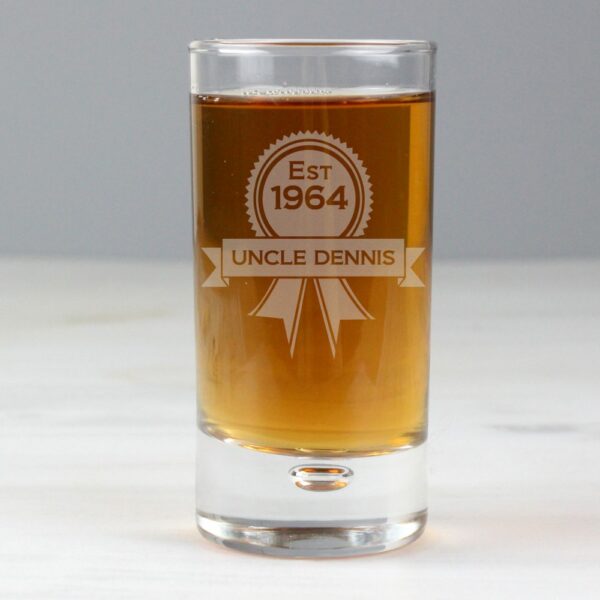 Personalised Established Rosette Bubble Shot Glass - Image 8