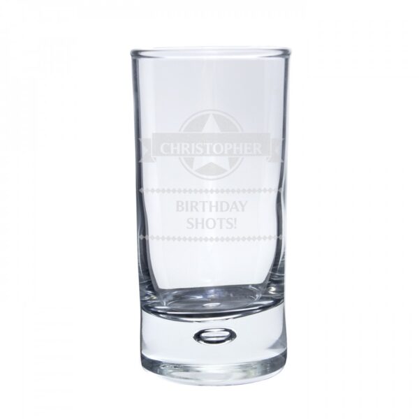 Personalised Diamond Bubble Shot Glass - Image 2