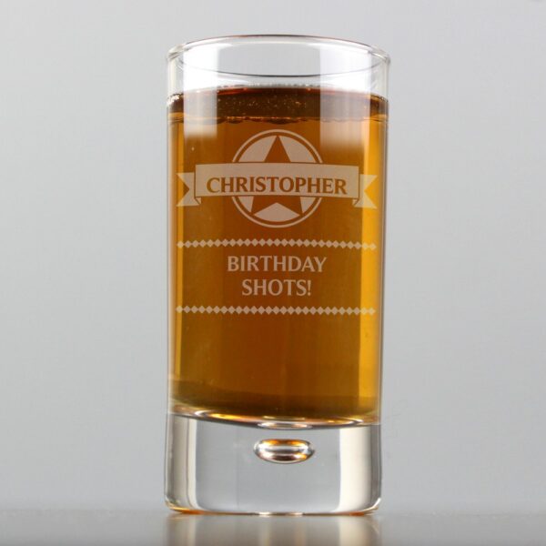 Personalised Diamond Bubble Shot Glass - Image 3