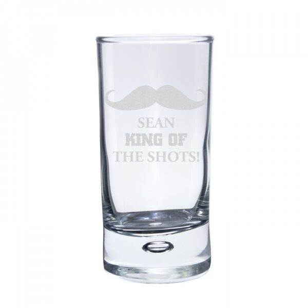 Personalised Moustache Bubble Shot Glass - Image 2