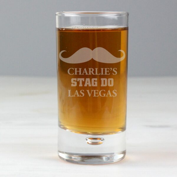 Personalised Moustache Bubble Shot Glass - Image 3