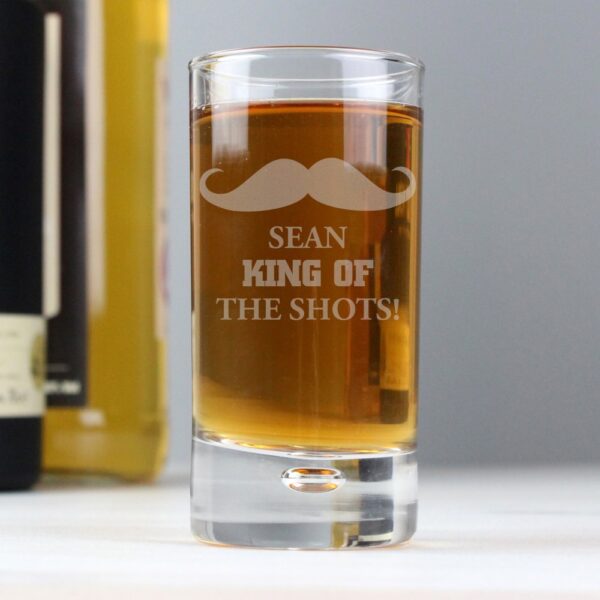 Personalised Moustache Bubble Shot Glass - Image 4