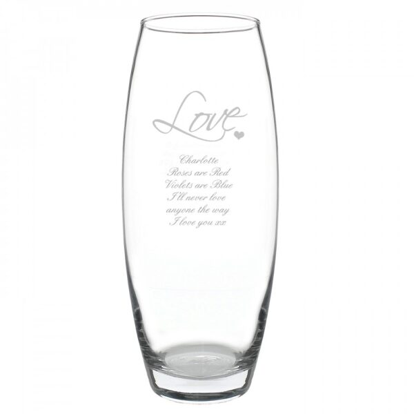 Personalised Love Bullet Vase - Image 2