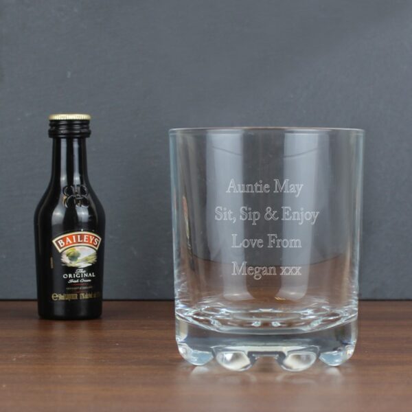 Personalised Tumbler & Baileys Miniature Set - Image 3