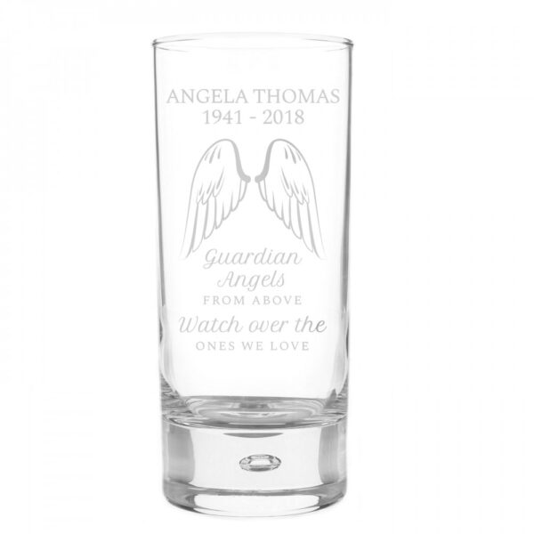 Personalised Guardian Angel Wings Floating Candle Holder - Image 2