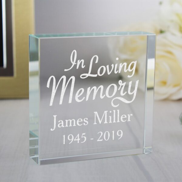 Personalised ""In Loving Memory""  Large Crystal Token - Image 5