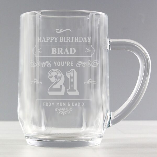 Personalised Birthday Vintage Typography Tankard - Image 4