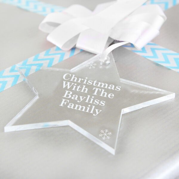 Personalised Acrylic Star Decoration - Image 2