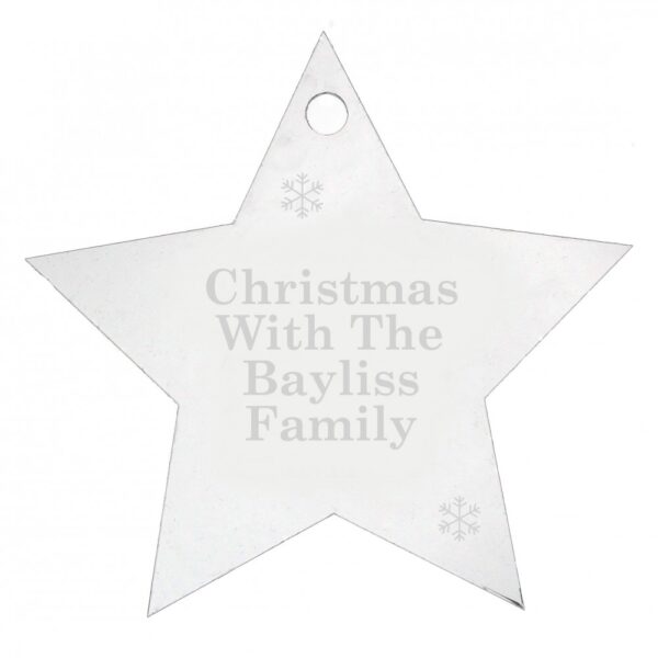 Personalised Acrylic Star Decoration - Image 3