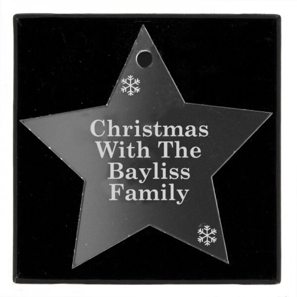 Personalised Acrylic Star Decoration - Image 4