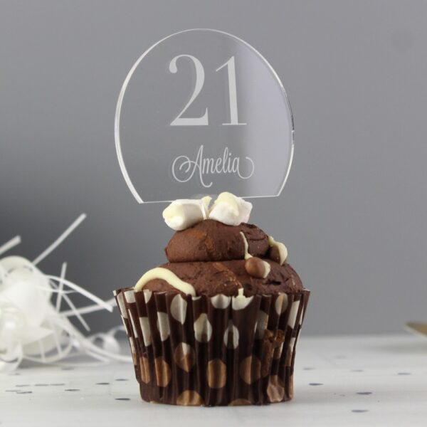 Personalised Traditional Birthday Big Age Cake Topper