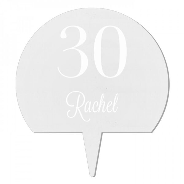 Personalised Traditional Birthday Big Age Cake Topper - Image 2