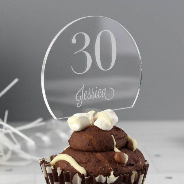 Personalised Traditional Birthday Big Age Cake Topper - Image 3