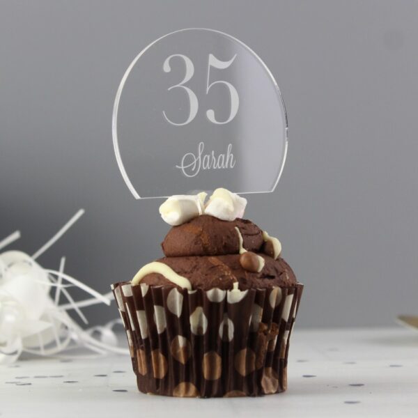 Personalised Traditional Birthday Big Age Cake Topper - Image 4