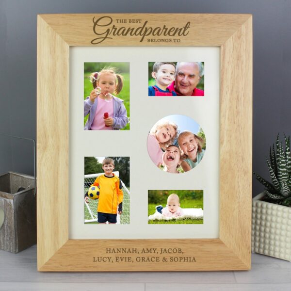 Personalised 'The Best Grandparent' 10x8 Wooden Photo Frame - Image 3