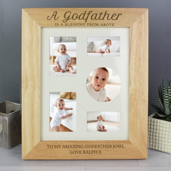 Personalised Godfather 10x8 Wooden Photo Frame - Image 5