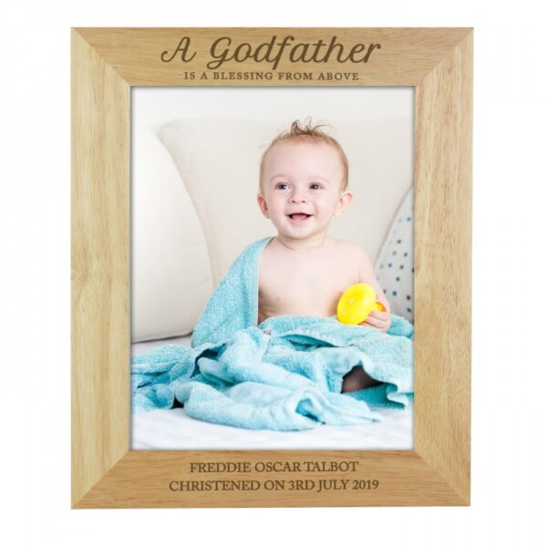 Personalised Godfather 10x8 Wooden Photo Frame - Image 6