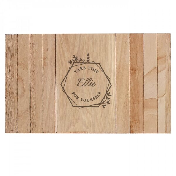 Personalised Take Time For Yourself Wooden Sofa Tray - Image 2