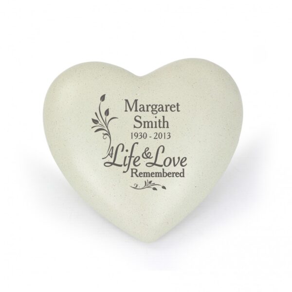 Personalised Life & Love Heart Memorial - Image 2