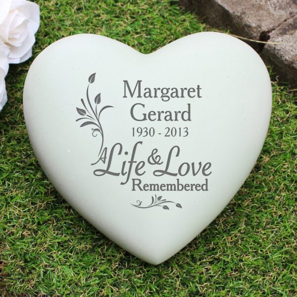 Personalised Life & Love Heart Memorial - Image 4